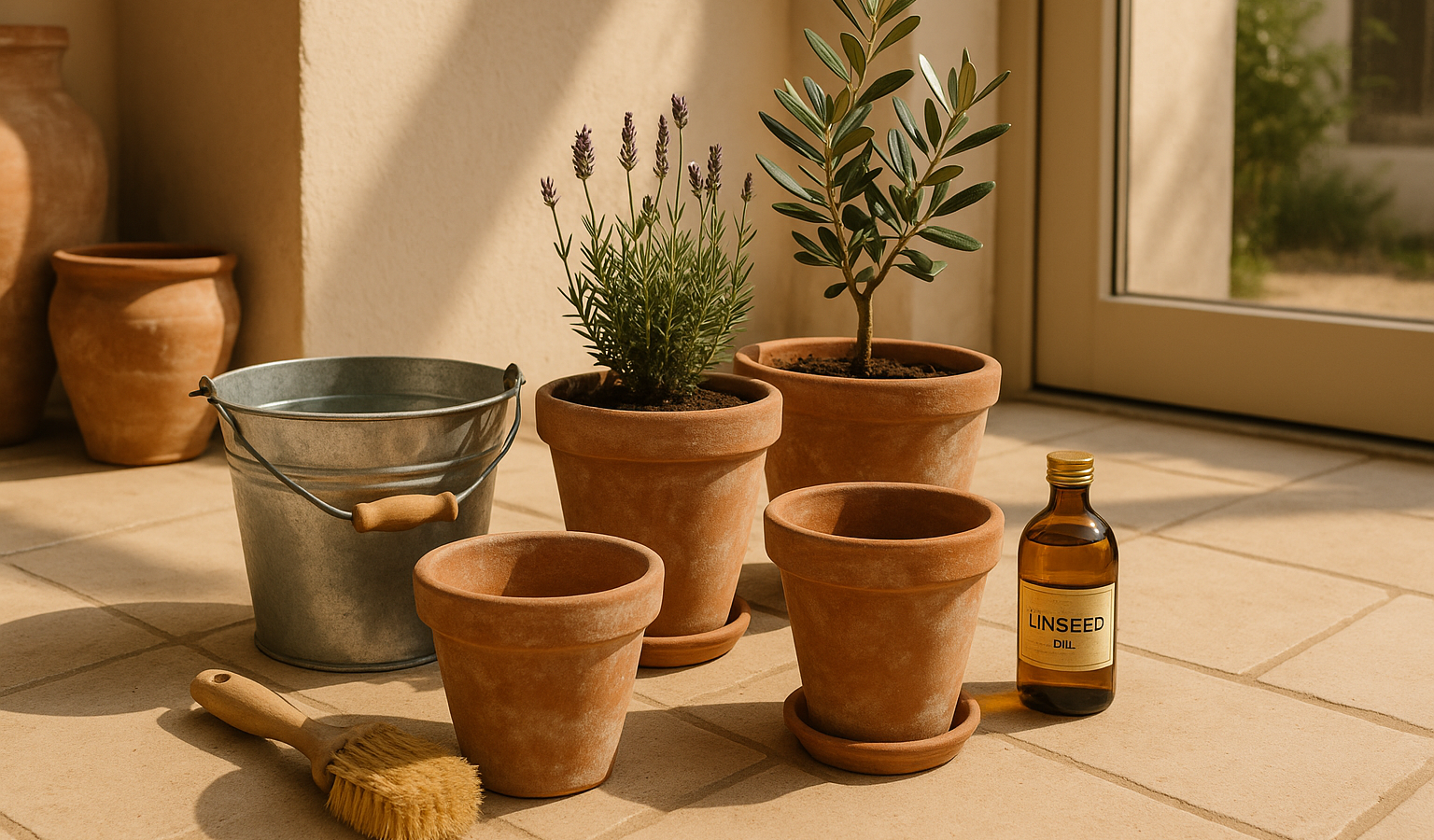 Blumentöpfe aus Terracotta reinigen, schützen und lange nutzen