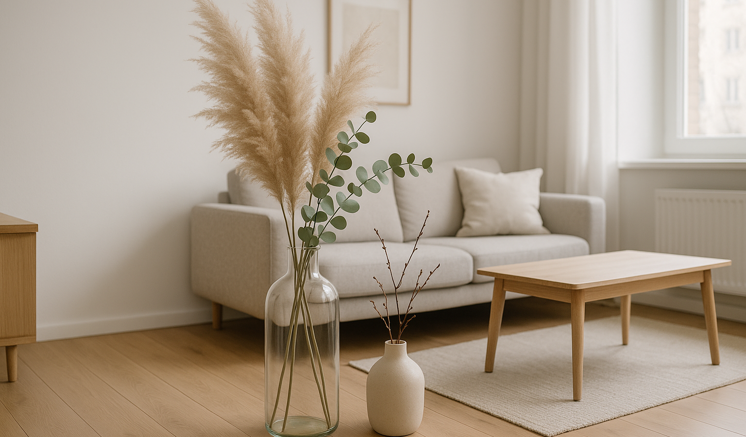 Bodenvase dekorieren im Alltag: Ideen für Blumen, Zweige und Co.